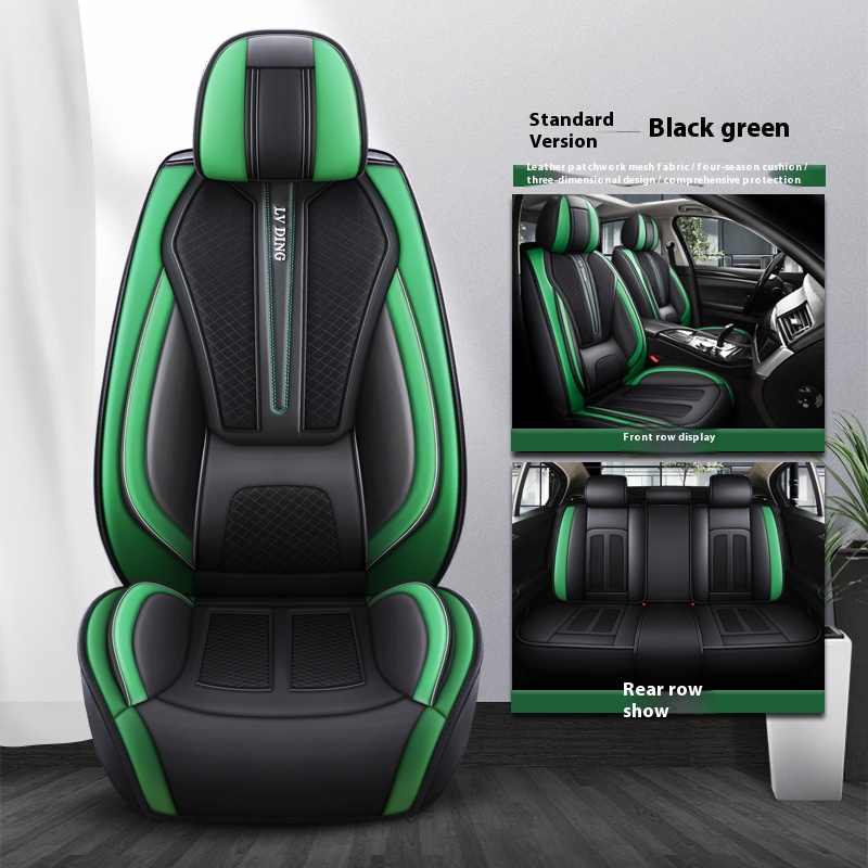 5 seaters full set covers Black & Green