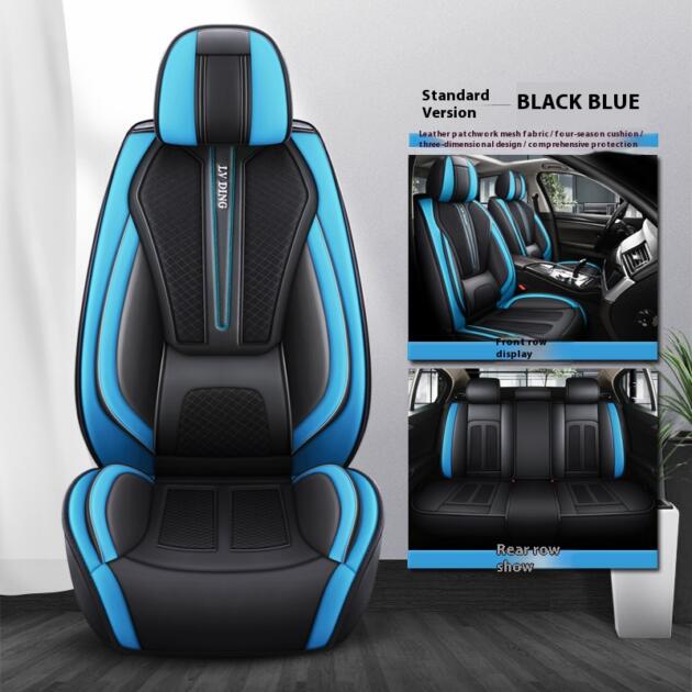 5 seaters full set covers Black & Blue