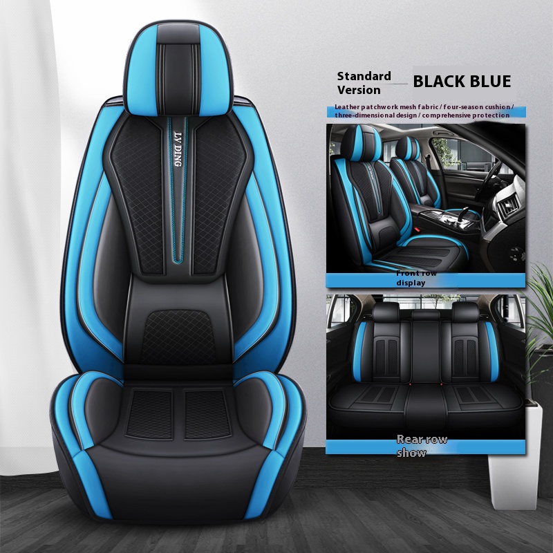 5 seaters full set covers Black & Blue
