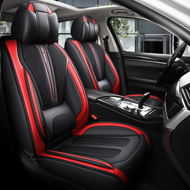 5 seaters full set covers Black & Red - Image 2