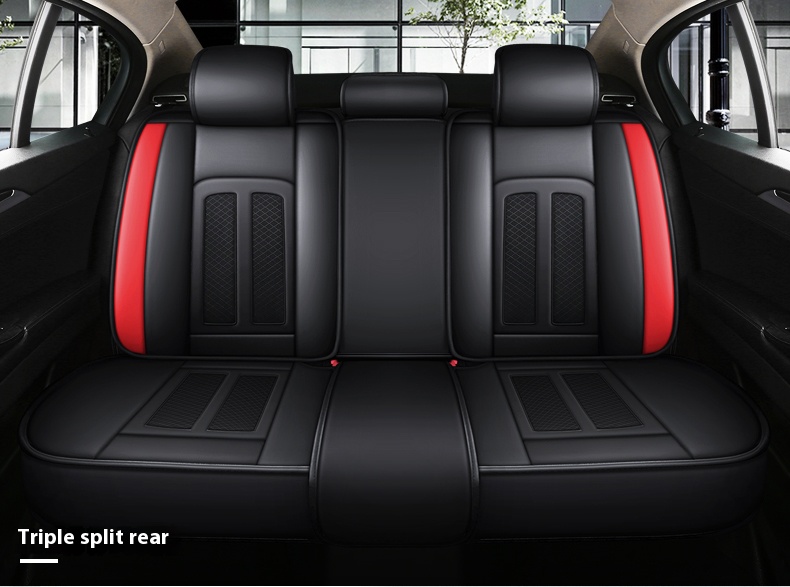 5 seaters full set covers Black & Red - Image 3