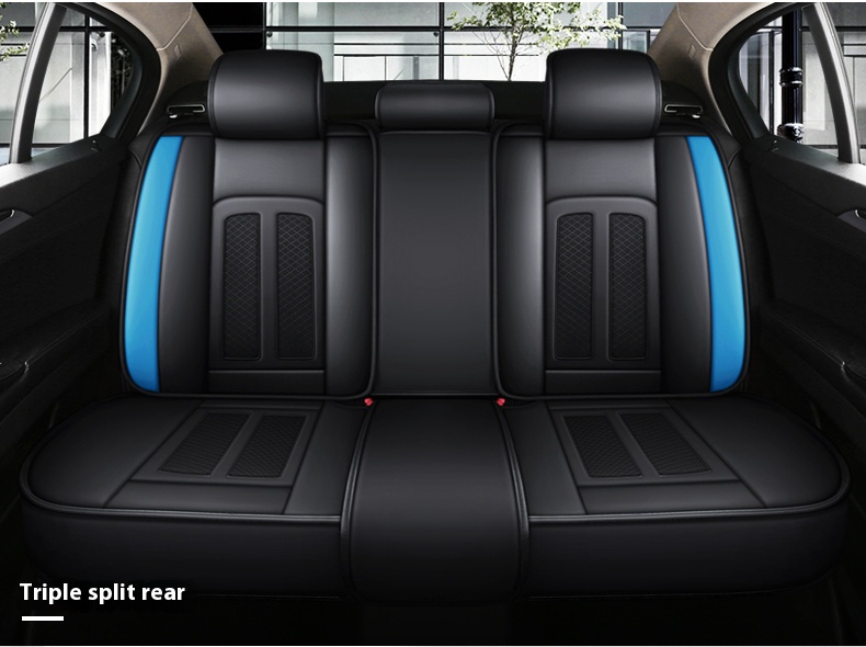 5 seaters full set covers Black & Blue - Image 3